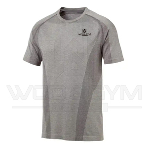 Camiseta personalizada de secado rápido OEM y ODM para hombre, 100% algodón, poliéster, colores sólidos, diseño en blanco con logotipo personal - Product Image 1