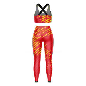 Ensemble de yoga personnalisé en gros pour femmes, logo personnalisé par sublimation, tie-dye, vêtements de sport actifs pour femmes, leggings à séchage rapide - Product Image 2