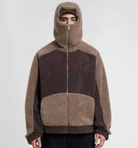 Couverture de visage Ninja Hoodies hommes fermeture éclair personnalisée à manches longues chaud grande taille haute qualité couverture de visage sweats à capuche et sweat-shirts - Product Image 3