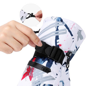Guantes de esquí personalizados Alta calidad Invierno Snowboard Diseño personalizado Cálido Unisex Tallas grandes Oem Guantes de esquí de cuero Mitones - Product Image 6