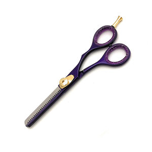 Ciseaux amincissants de coiffure de haute qualité Ciseaux de beauté de coupe de cheveux en acier allemand pour salon et usage domestique avec anneau en caoutchouc fantaisie - Product Image 3