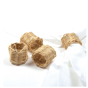Anneaux de serviette en rotin artisanal à la demande pour cadeaux Article décoratif de table Anneau de serviette Prix le plus bas - Product Image 4