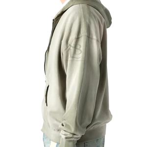 Sweats à capuche surdimensionnés à fermeture éclair 500 g/m² en polaire épaisse Sweats à capuche surdimensionnés Boxy personnalisés Sweat à capuche épais en coton unisexe - Product Image 2