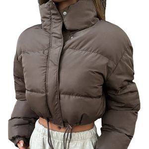 Veste matelassée courte pour femme, saison hivernale, vente en gros, design personnalisé, vestes à bulles unisexes, 2026, légère, réversible, imperméable - Product Image 1