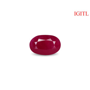 Rubis naturel de haute qualité 6,02 carats, taille ovale Afrique-Emeraude, pierre précieuse rouge et verte pour accessoires de bijouterie, traitement poli à la chaleur - Product Image 3