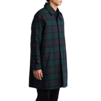 Manteau long élégant en flanelle de laine pour homme, coupe ajustée, bouton unique, épais, classique, chaud pour l'hiver, écologique, qualité supérieure