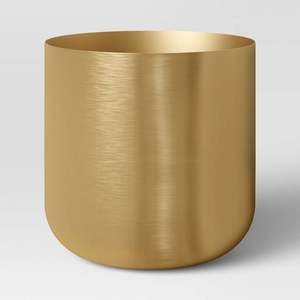 Maceta Clásica de Metal con Acabado Dorado Pulido, Diseño Ecológico con Orificio de Drenaje para Decoración del Hogar y Jardín - Product Image 5