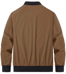 Chaqueta cortavientos bomber para hombre al por mayor, chaquetas universitarias Lettermen, chaqueta de béisbol impermeable para hombre con servicio OEM - Product Image 2