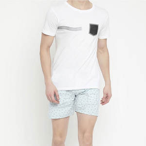 Short décontracté à motif uni pour hommes 100% coton polyester taille moyenne prix de gros en vente - Product Image 4