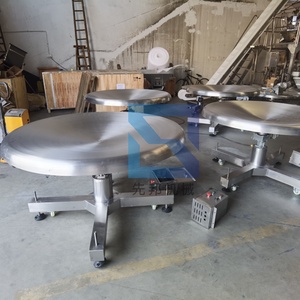 Neue drehzahl verstellbare Edelstahl-Geschwindigkeit 304 # Rotations sammel verpackungs tabelle Fertige Produkte Lebensmittel förderer - Product Image 2