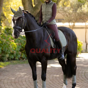 Tapis de selle anglais de luxe en gros matériau matelassé doux durable doublure respirante léger confortable équestre - Product Image 5