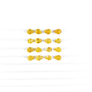Zafiro Amarillo Natural de Bangkok, Piedra Suelta Calibrada, Alejandrita 5x7mm y 6x8mm, Peridoto en Forma de Pera - Product Image 1