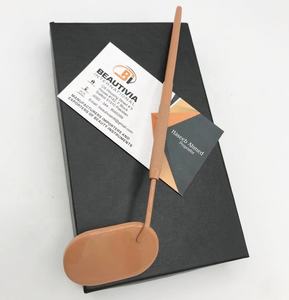 Pince à cils en acier inoxydable avec logo personnalisé de haute qualité durable avec pointe pointue de couleur marron testée à la main - Product Image 3