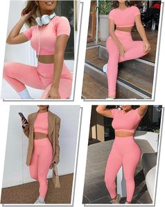 Ensemble de Yoga pour Femmes, Vêtements de Sport Premium, Fabrication Personnalisée OEM, Vente en Gros, Leggings de Yoga à Taille Haute et Élastique - Product Image 5