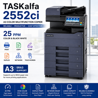 Fotocopiadora a Color TASKalfa 2552ci A3, 25PPM, Impresora Multifunción, Escáner, Dúplex, Red, Reacondicionada, MFP de Oficina