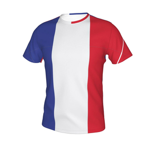 Verano Francia bandera Jersey nombre personalizado camiseta hombres Camisetas fútbol Fans Tech Tee entrenamiento Tops Jersey bandera personalizada camisetas - Product Image 3