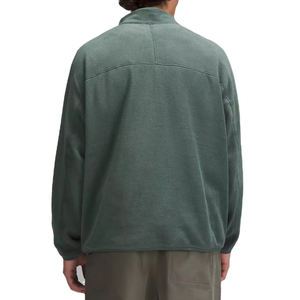 Nouveauté : Sweats à capuche personnalisés avec logo imprimé, fermeture éclair quart de tour, 100 % coton, couleur unie, faible MOQ, pour hommes - Product Image 3