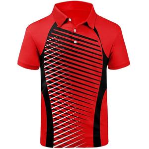 Polo de 2024 algodón personalizado 100% para hombre, camiseta de manga corta de secado rápido, patrón de estampado sólido, antiarrugas, marca propia de fábrica - Product Image 1