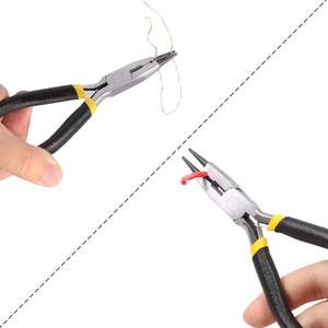 คีมตัดขนาดเล็กแบบพรีเมี่ยมคีมตัดลวดขนาด5นิ้วคีมทำลูกปัดสเตนเลสสตีลคาร์บอนสำหรับทำแหวนเครื่องประดับ - Product Image 4