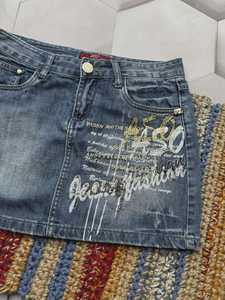 Vintage S Taille Denim Shorts Jeanagers Autre Artisanat Jeans Pantalon Court - Product Image 5