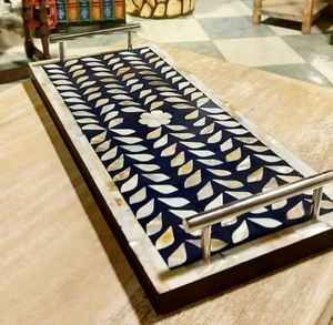 Plateau d'incrustation de nacre à forte demande Plateau de service Kitchinwere - Product Image 3