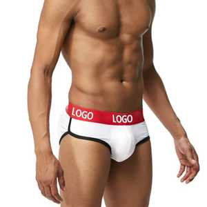 Calzoncillos bóxer de algodón transpirable para hombre con logotipo personalizado, ropa interior de Color verde/caqui, novedad de 2025 - Product Image 2