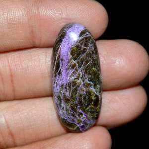 Piedra Preciosa Suelta de Stichtita Natural de Primera Calidad, Corte Brillante, Color Morado, Forma Ovalada, 36*16*6 mm, 31.95 Quilates, para Joyería - Product Image 1