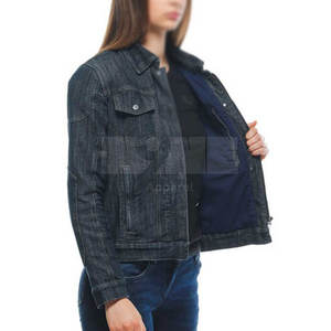 แจ็คเก็ตยีนส์ผู้หญิงรุ่นใหม่ล่าสุดสำหรับฤดูหนาว น้ำหนักเบา คุณภาพสูง ผลิตจากผ้าฝ้ายถักที่ระบายอากาศได้ดี เพื่อความสบายและมีสไตล์ - Product Image 4