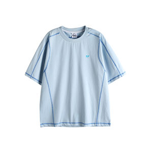 Summer Collection Quick-Drying V-neck Oversized Loose Fit Men's T-Shirt 100% Cotton Solid Letter Pattern New Cheap <b>Promotional</b> - Product Image 3