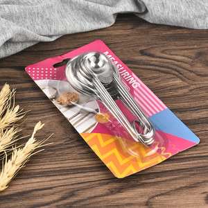 5 cái thép không gỉ đo thìa cà phê trà & bột muỗng với đánh dấu đo cup Baking & nấu ăn đồ dùng - Product Image 6