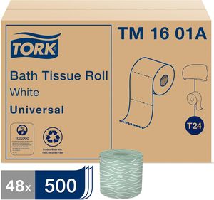 Papel Higiénico Universal Estándar Tork, Blanco, 2 Capas, 500 Hojas/Rollo, 48 Rollos/Caja (TM1601A) - Product Image 3