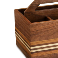 Premium conçu en gros de haute qualité en bois Durable Antique en bois porte-ustensiles de cuisine sur mesure Caddy en bois