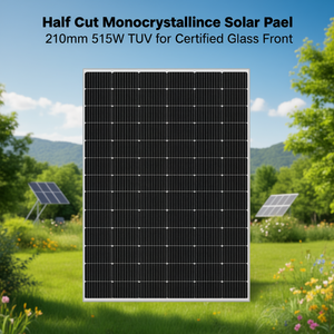 Panneau solaire monocristallin demi-coupé 210 mm 515 W TUV pour façade en verre certifiée - Product Image 3