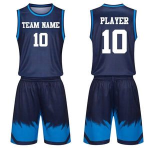 Dernier prix ensembles d'uniformes de basket-ball adulte de haute qualité respirant 100% Polyester vêtements de sport personnalisés en plein air nouveautés - Product Image 6