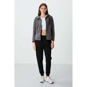 Sudadera con Capucha TommyLife para Mujer, Corte Estándar, con Cierre, Forro Polar, Color Gris Melange, Prenda Exterior de Poliéster para Uso Casual - Product Image 6