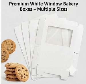 Scatole per Torte Bianche Alte 10*10*10 Pollici a <span class=keywords><strong>2</strong></span> o 3 Livelli con Ampia Finestra Superiore e Frontale per Matrimoni, Compleanni e Feste - Product Image 5