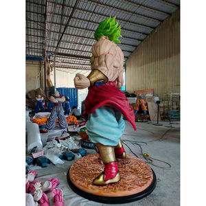 Dragon Ball <span class=keywords><strong>Broly</strong></span> Goku personnalisé grandeur nature en fibre de verre japonais Anime résine Vegeta Statue pour cadeau de Collection - Product Image 6