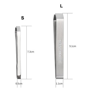 Pinzas de espina de pescado de acero inoxidable | Herramienta de pinza para quitar huesos de marisco de cocina para uso doméstico y restaurante - Product Image 1