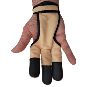 ถุงมือหนังสำหรับยิงธนูถุงมือยิงธนูสามนิ้วนิ้วใหม่2025ออกแบบป้องกัน - Product Image 2