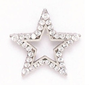 จี้เพชรโมอิสสเตอร์สีขาวปรับแต่งได้สวยงามจี้เงินสเตอร์ของขวัญสำหรับจี้เพชรโมอิสและเครื่องรางของเธอ - Product Image 3