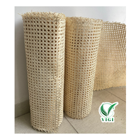 Rollo de cinta de caña de ratán vietnamita tradicional para puertas de paneles decorativos y diseño de tapicería