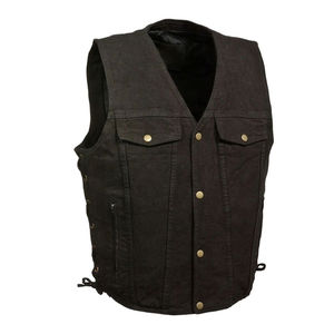 Chaleco de cuero gris de alta calidad para hombre de tendencia superior 2025, chalecos de moto calefactables de invierno sin mangas de talla grande con forro de poliéster - Product Image 4