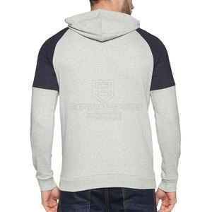 Fabricación profesional Nuevo estilo Hombres Invierno Cremallera Sudaderas con capucha 100% Algodón Patrón sólido Personalizado Venta al por mayor Alta calidad - Product Image 2