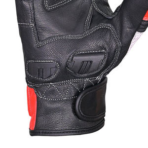 Gants de moto courts en cuir de vachette de qualité supérieure avec protections, imperméables et respirants, unisexes, marque Keven - Product Image 6