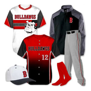 Conjunto de uniforme de béisbol y sóftbol de color personalizado para hombres y mujeres, transpirable, antibacteriano, manga completa, Jersey, pantalón, ropa deportiva para equipos - Product Image 5