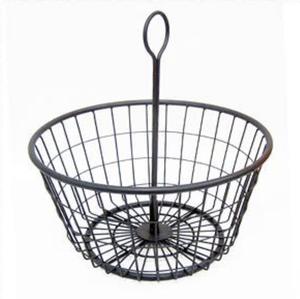 Vintage Design <b>Large</b> Round Wire Basket Metal Iron Storage <b>Bin</b> With Handles Vintage Style Home Organization For Pantry Closet - Product Image 3