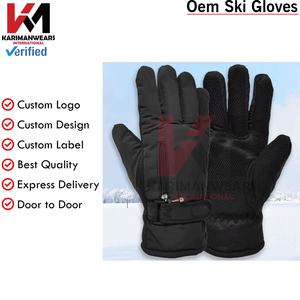 Gants en cuir à 5 doigts, laine de qualité supérieure, isolés, pour le ski alpin, gants d'hiver pour hommes et femmes, durables, chauds, résistants à l'eau, par temps froid - Product Image 4