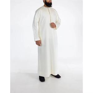 Thobe émirati de luxe noir, Kandura traditionnelle, vêtement arabe élégant, Jubba pour homme, doux et respirant, tenue islamique moderne - Product Image 5
