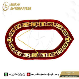 Collar de cadena masónica personalizado-oro plata en ladrillos rojos masones collar de cadena masónica de Arco Real - Product Image 5