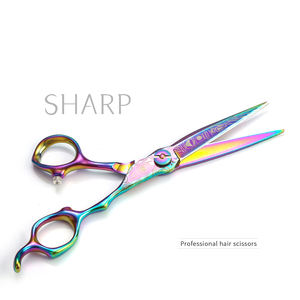 Ciseaux de barbier professionnels, ciseaux à cheveux, ciseaux de coiffure avec acier japonais 440c pour salon, Tijeras, ciseaux à domicile - Product Image 2